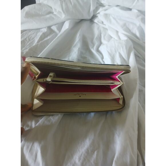 Leopard Print Kate Spade Zip Around Wallet - Picture 3 of 5